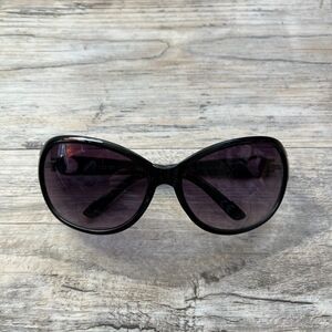 Y2K Vintage Foster Grant Sunglasses Black Big Reader + 2.5 Lens Mini Early 2000s